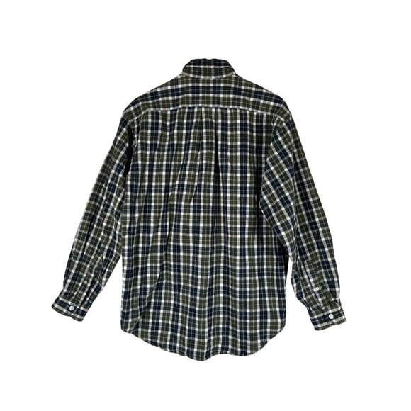 90s VTG Ralph Lauren Jeans Co Men Size M Plaid Flannel Shirt Button Down Collar - Picture 5 of 10
